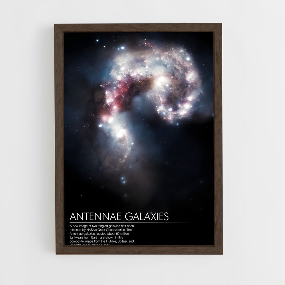Poster magnifiques galaxies des Antennes (vue 5)